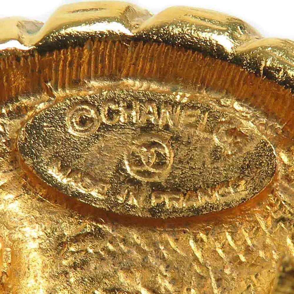 CHANEL Authentic Vintage Gold Earrings - Picture 7 of 8